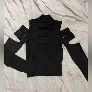 Express cutout knit top
